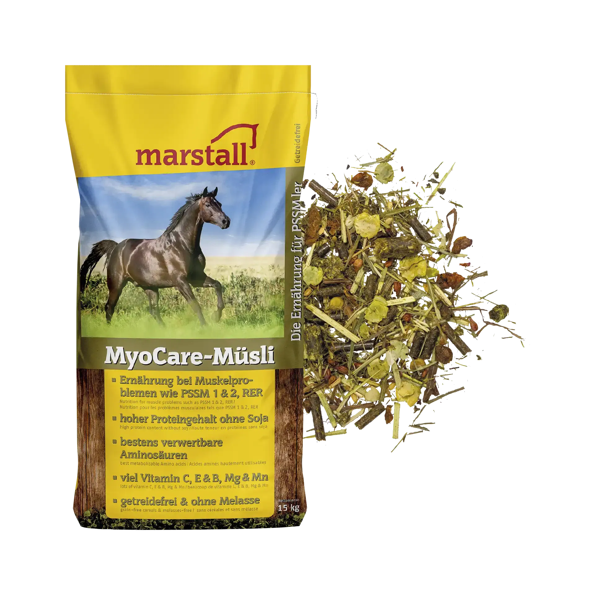 MyoCare Das Muesli bei erblich bedingten Muskelproblemen wie PSSM 1 und 2