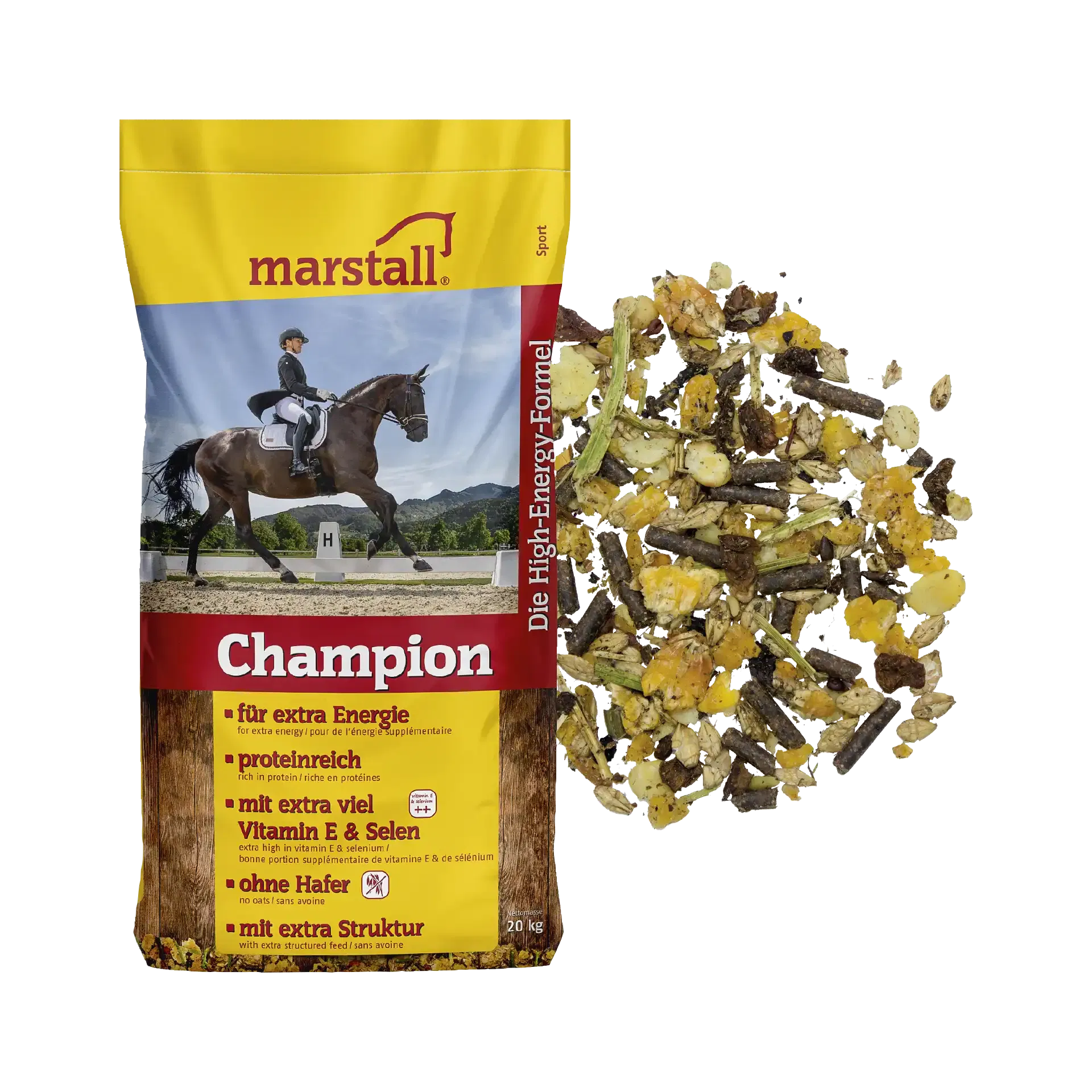 Champion Proteinreiches Muesli liefert die extra Portion an Energie